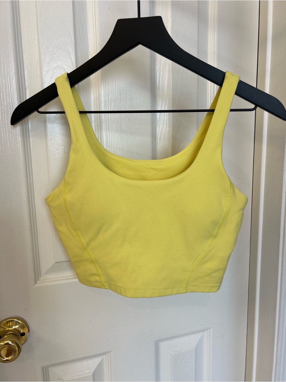 Rocawear Bright Yellow Scoop Neck Crop Top